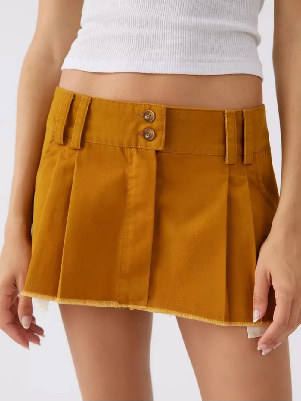 Urban Outfitters BDG Sydney Pleated Low-Rise Mini Skirt